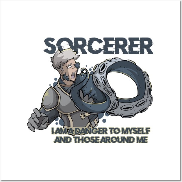 Wizard Mage RPG PnP Roleplaying Dungeon Sorcerer Meme Gift Wall Art by TellingTales